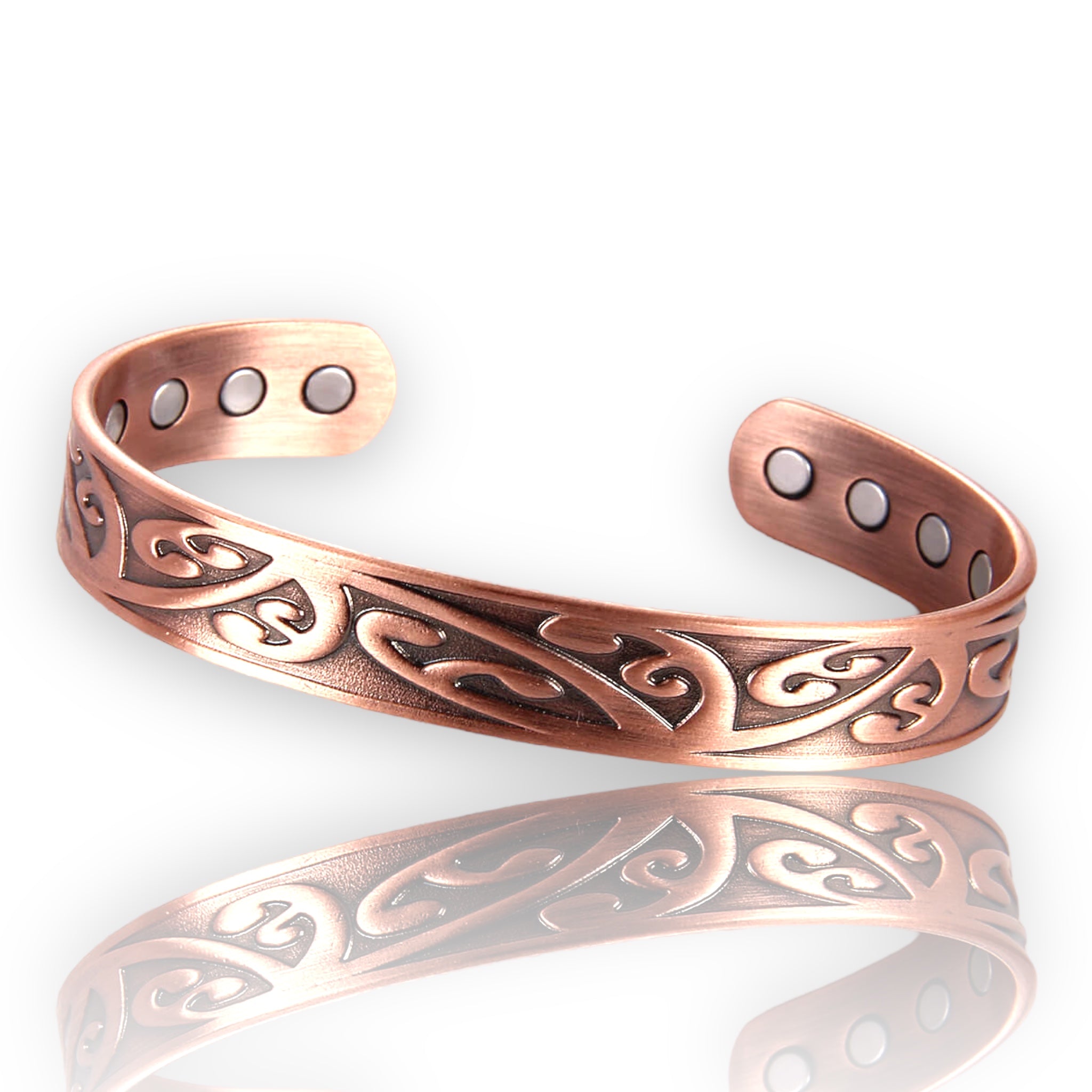 Pure Copper Bangle with Magnets-All Sizes Natural Therapy Bracelet